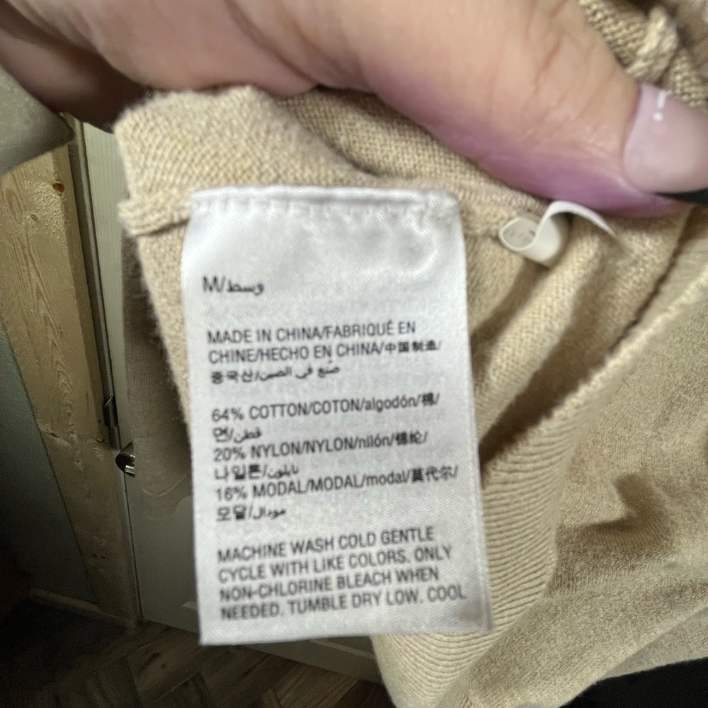 Alfani‎ Women's Crew Neck Sweater - Beige - Picture 4 of 5